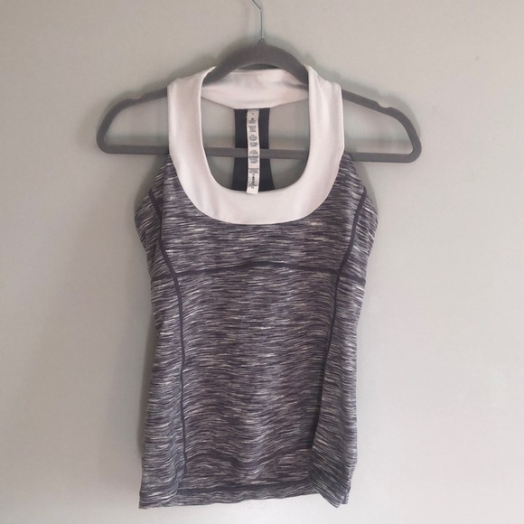 Lululemon Athletica Size 8 Scoop Neck Racer Back Purple Work Out  💪 Tank - Picture 1 of 7